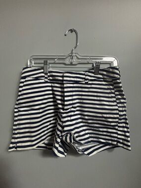 Old Navy Navy and White Striped Women's Shorts